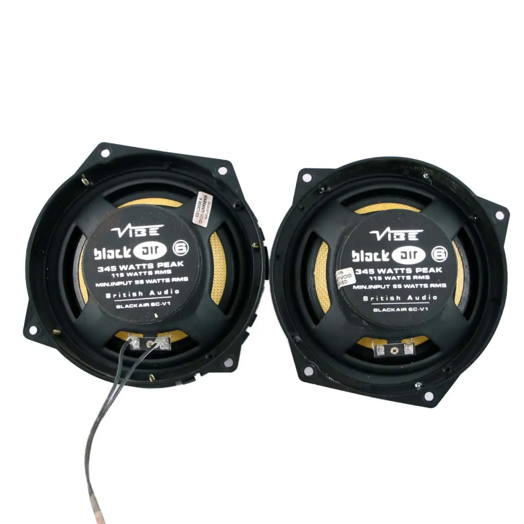 Genuine Vibe Black Air 6C-V1 Car Audio Component Speaker Tweeter Set 345W to with Part number Vibe 6C-V1 Genuine Vibe Black Air 6C-V1 Car Audio Component Speaker Tweeter Set 345W - SKU Vibe 6C-V1 - Part number Vibe 6C-V1