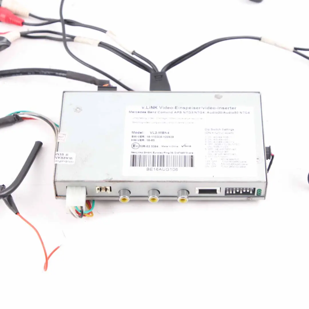 v.LiNK Mercedes Multimedia Interface Rear View Camera Module Unit Box to with Part number VL2-MBN4 v.LiNK Mercedes Multimedia Interface Rear View Camera Module Unit Box - SKU VL2-MBN4 - Part number VL2-MBN4