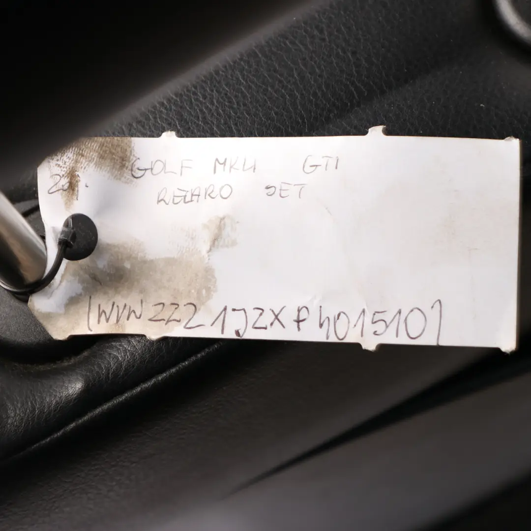 Leather Interior Set Seat 5-Door to Black with Part number VW Golf 4 GTI RECARO Seats Black Leather Interior Set Seat 5-Door - SKU VW Golf 4 GTI RECARO Seats - Part number VW Golf 4 GTI RECARO Seats