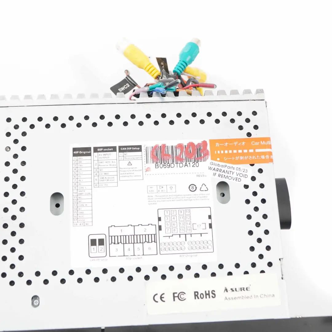 Unidad Central de Navegación Multimedia 7" GPS Android para Mercedes W203 CL203 con número de pieza W203 Screen Mercedes W203 CL203 Unidad Central de Navegación Multimedia 7" GPS Android - SKU W203 Screen - Número de pieza W203 Screen