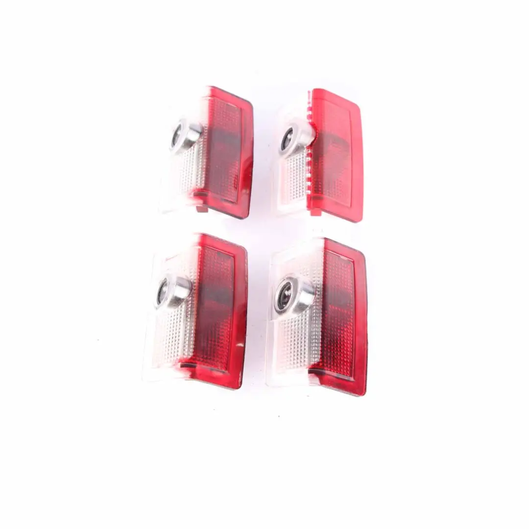 Mercedes W212 Door Panel Light Lamp Red Projector Logo Set Front Rear Left Right - SKU W212 Door Light - Part number W212 Door Light