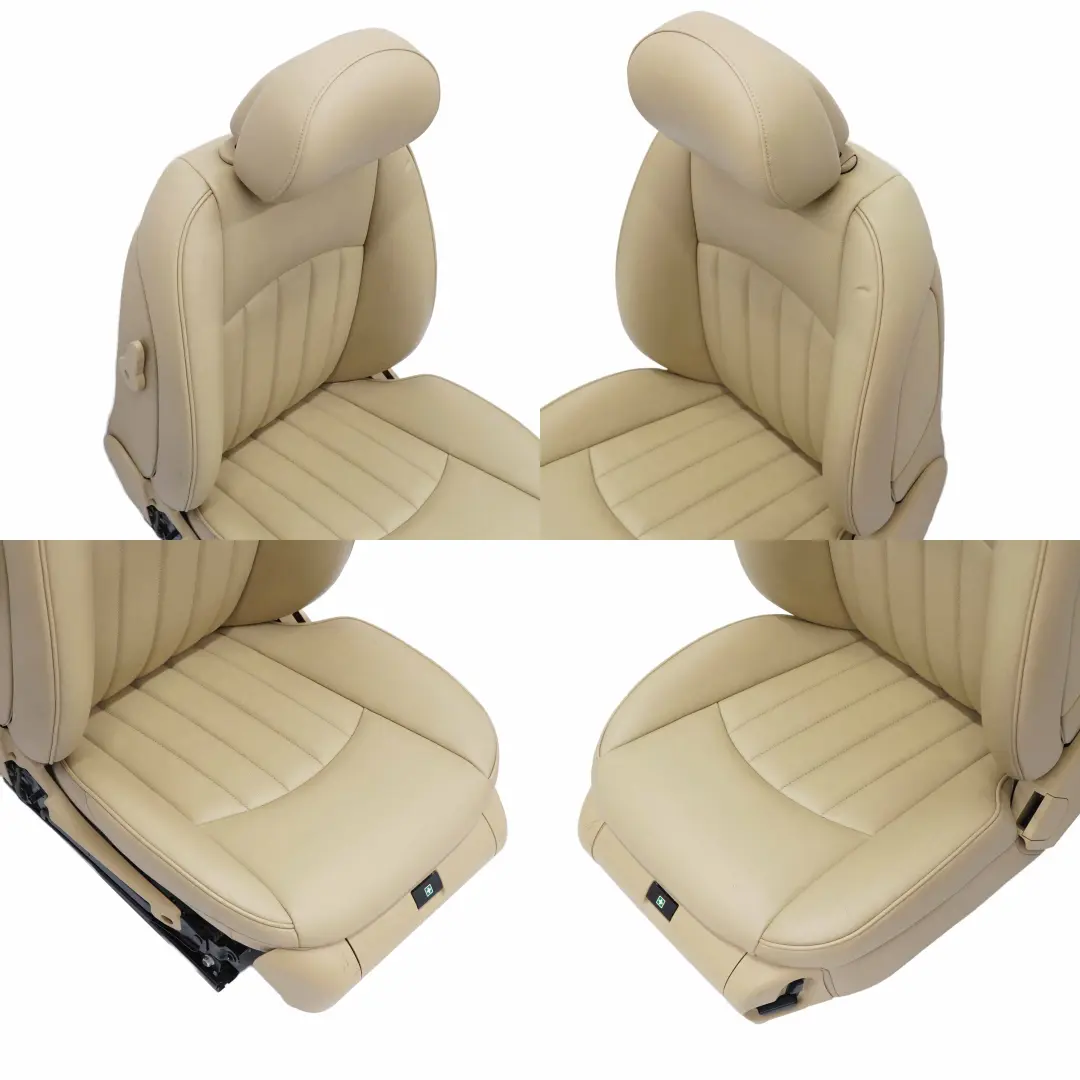Sitze Mercedes W219 Coupe Limousine Leder Heizung Bucksin Braun Vorne Hinten  - SKU W219 Seats Leather Brown Bucksin - Teilenummer W219 Seats Leather Brown Bucksin