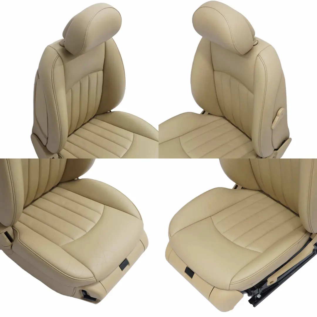 Sitze Mercedes W219 Coupe Limousine Leder Heizung Bucksin Braun Vorne Hinten  - SKU W219 Seats Leather Brown Bucksin - Teilenummer W219 Seats Leather Brown Bucksin
