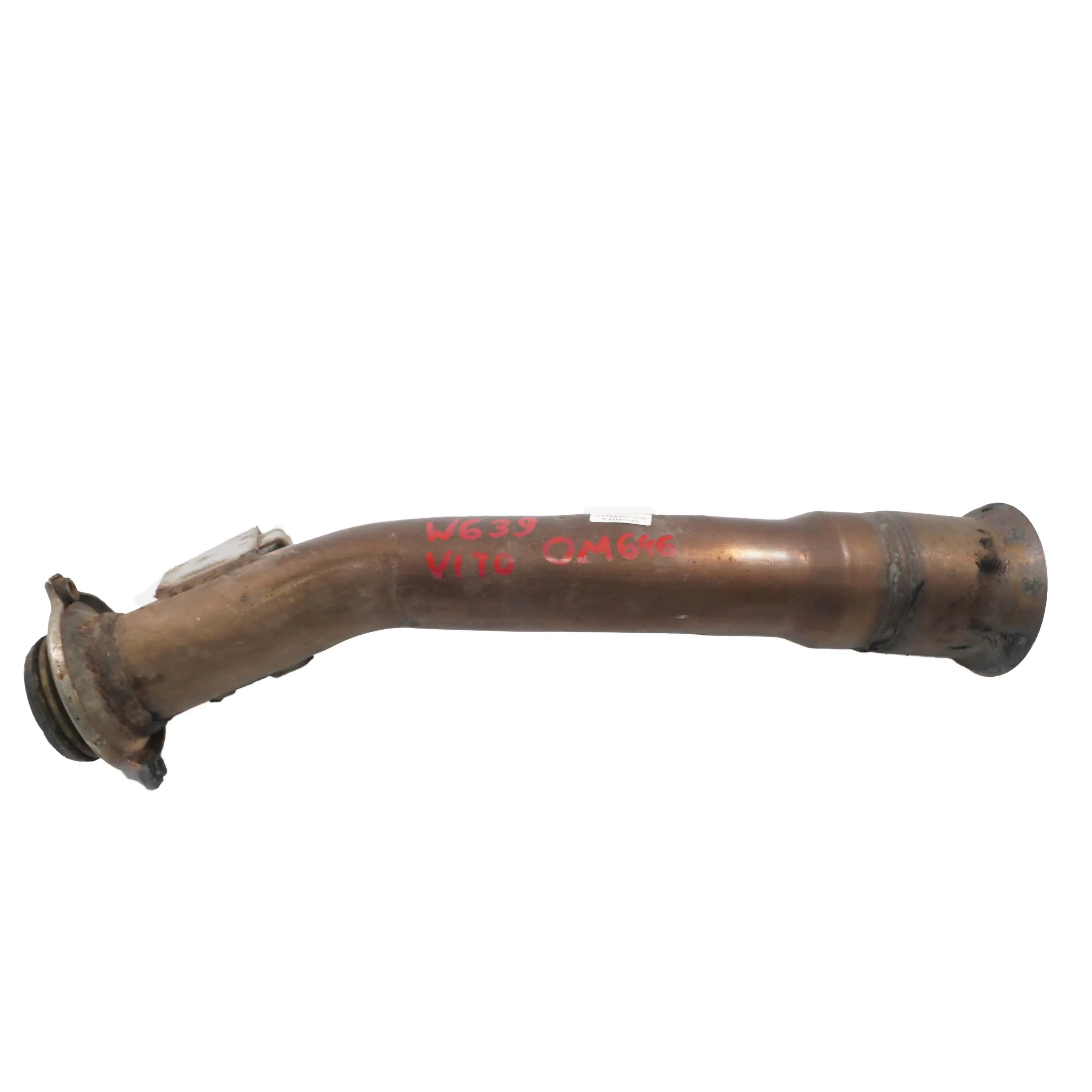 Mercedes W639 Vito OM646 Downpipe Výfuk Turbo Bez Katalyzátora Rúra Tlmič