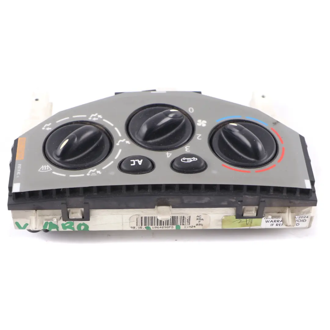 Renault Trafic 2 Vauxhall Vivaro A A/C Control Panel Fan Blower - SKU W964098PD - Part number W964098PD