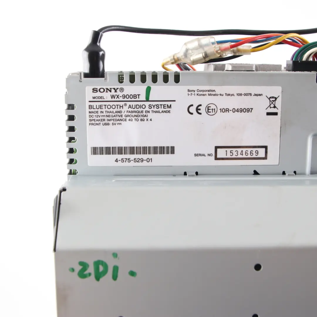 Genuine Sony Bluetooth NFC Stereo Audio Player Head Unit to with Part number WX-900BT Genuine Sony Bluetooth NFC Stereo Audio Player Head Unit - SKU WX-900BT - Part number WX-900BT