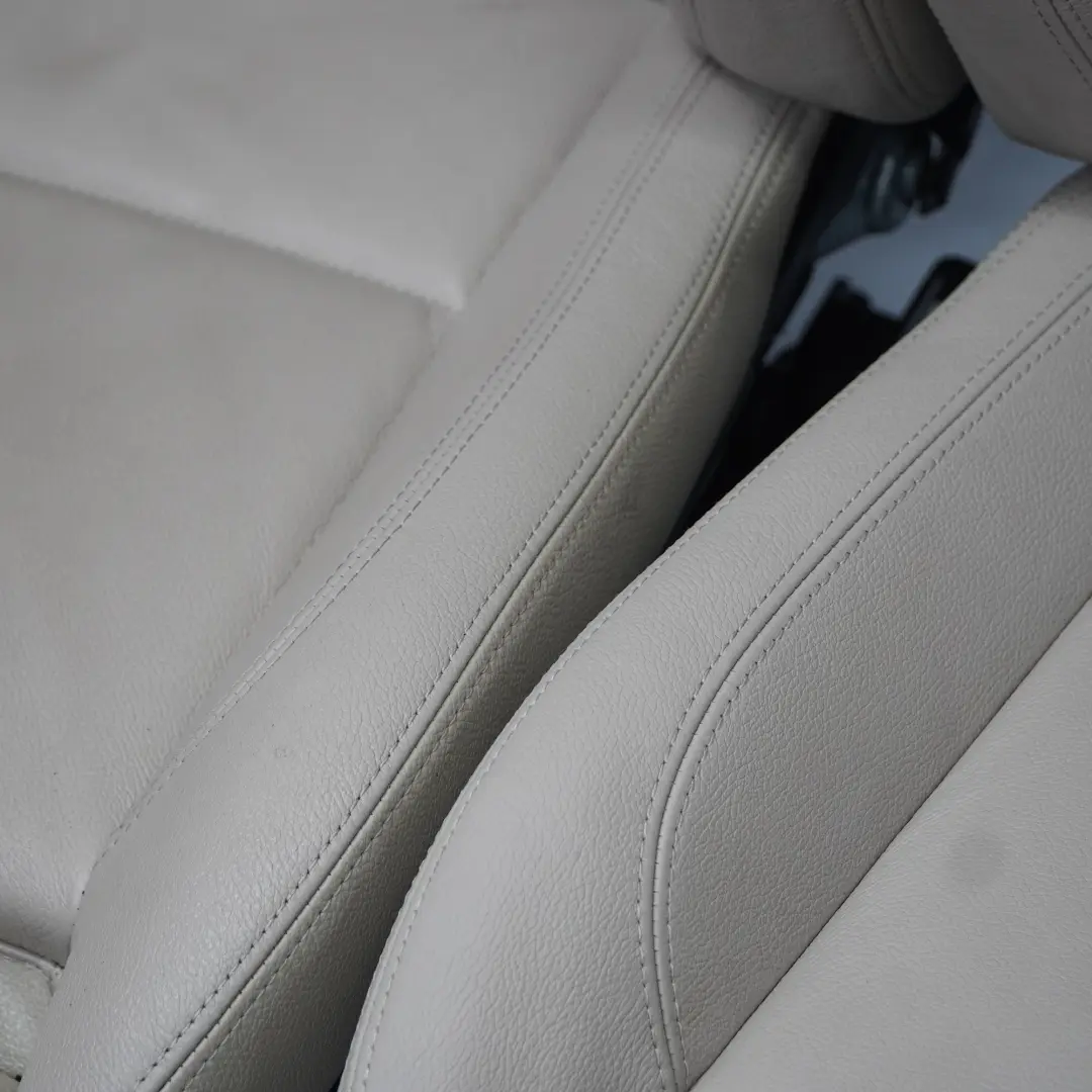  Seats BMW X1 E84 Front Left Right M-Sport Oyster Nevada Leather Heated Memory - SKU X1-E84-FRONT-SEAT-OYSTER-LEATHER-LUDP - Part number 2992784