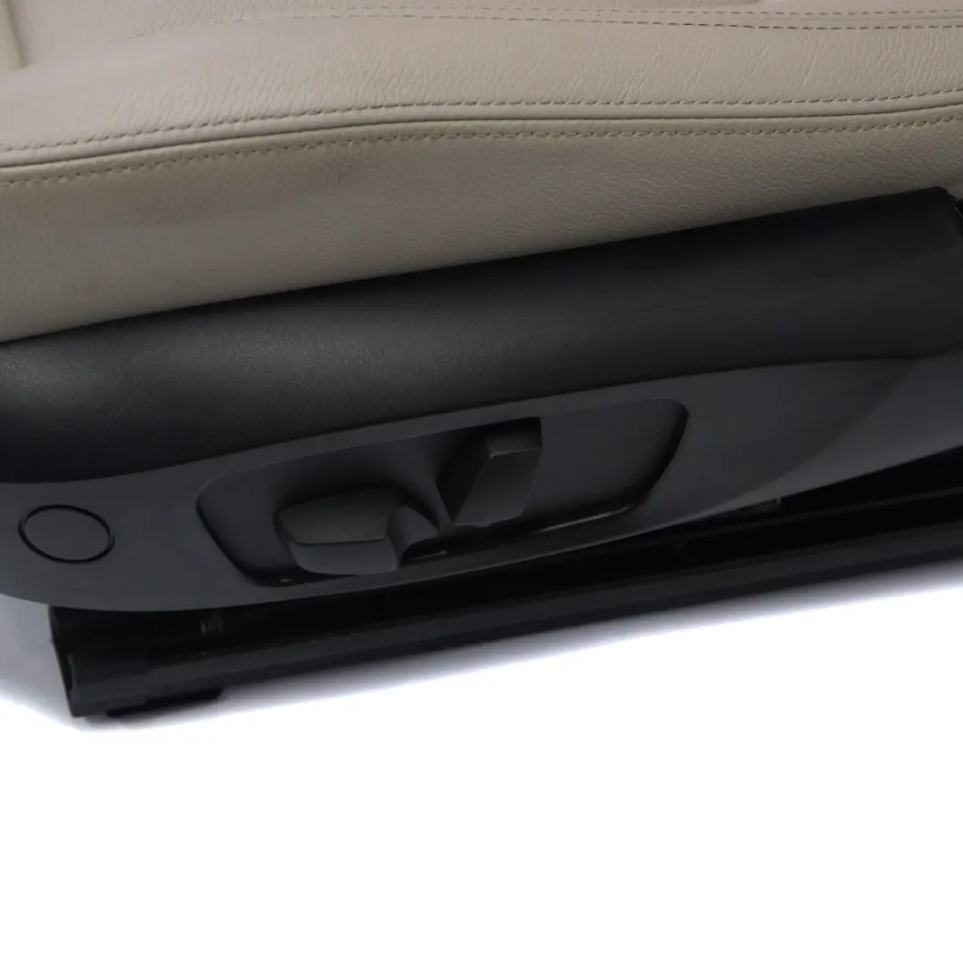 BMW X1 E84 M-Sport Front Seats Left Right N/O/S Oyster Leather Heated Memory - SKU X1-E84-FRONT-SEAT-OYSTER-LEATHER-LUDP - Part number 2992784