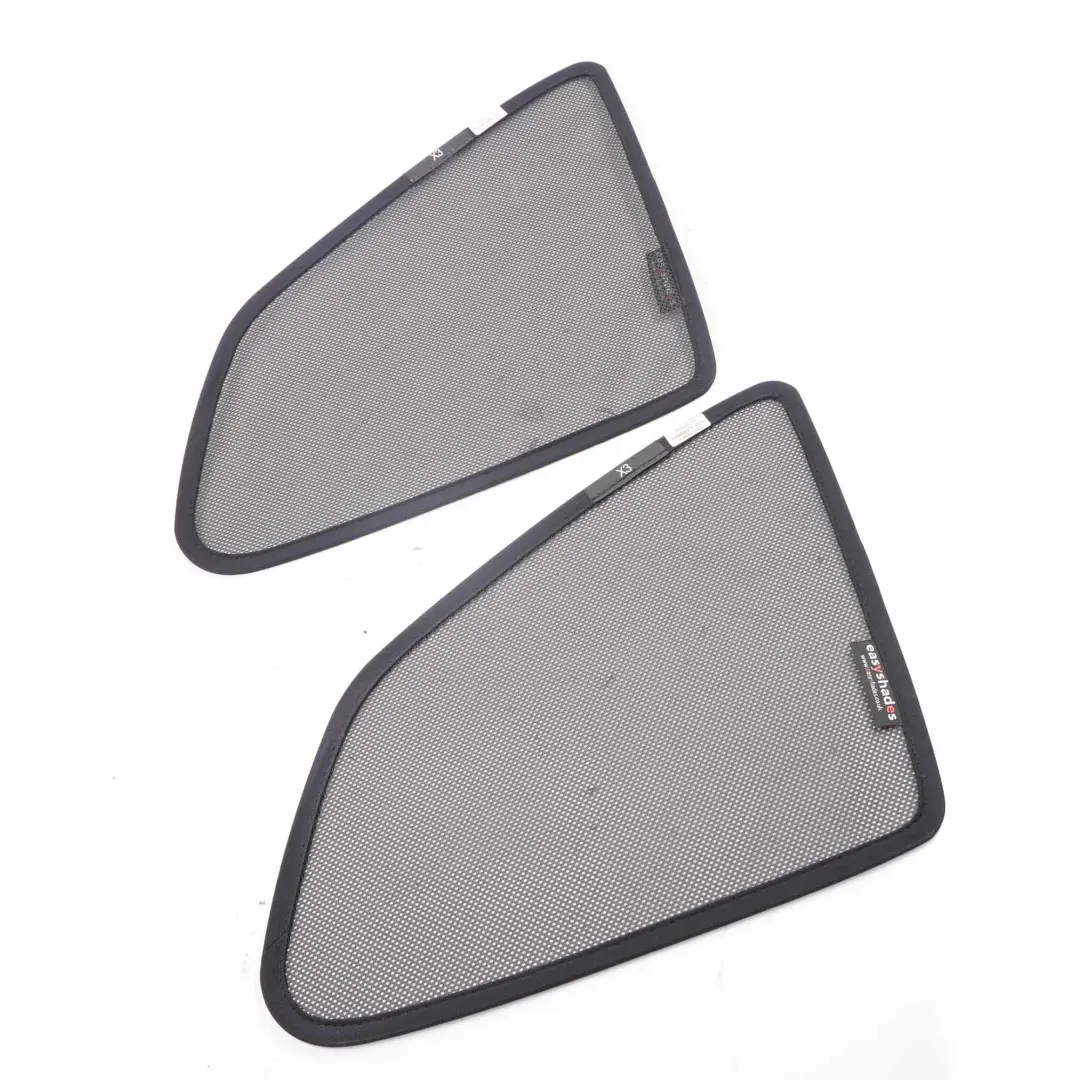 Rear Side Windows BMW X3 E83 Easyshades Quarter Window Shades Sun Covers Set - SKU X3 E83 Shades Set - Part number X3 E83 Shades Set