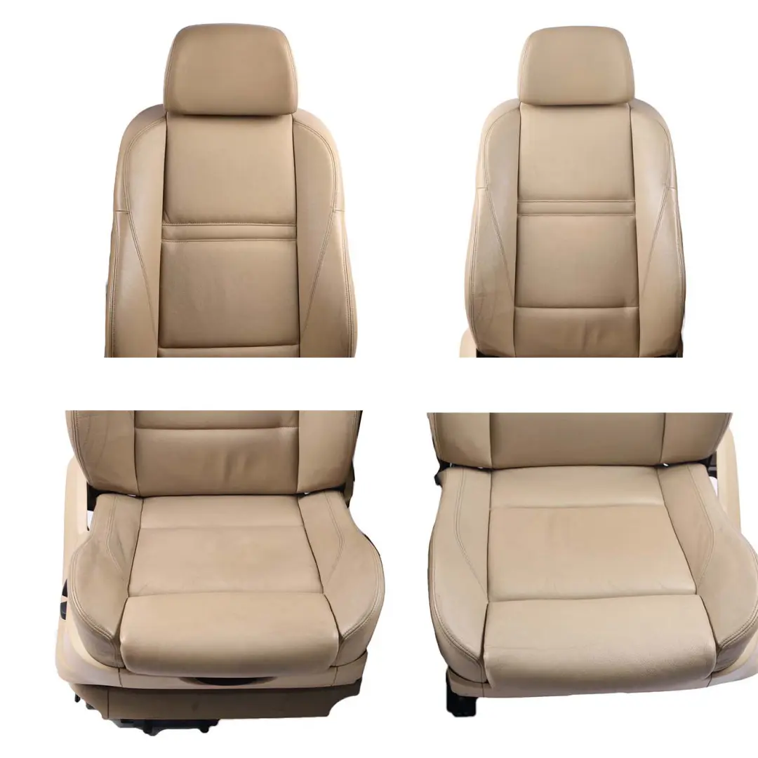 Leather Seats Sport Heated Beige Set Front Rear Seat Electric Memory to BMW X5 E70 with Part number 6973422 BMW X5 E70 Leather Seats Sport Heated Beige Set Front Rear Seat Electric Memory - SKU X5 E70 Set Seats Beige Leather (LUB4) - Part number 6973422