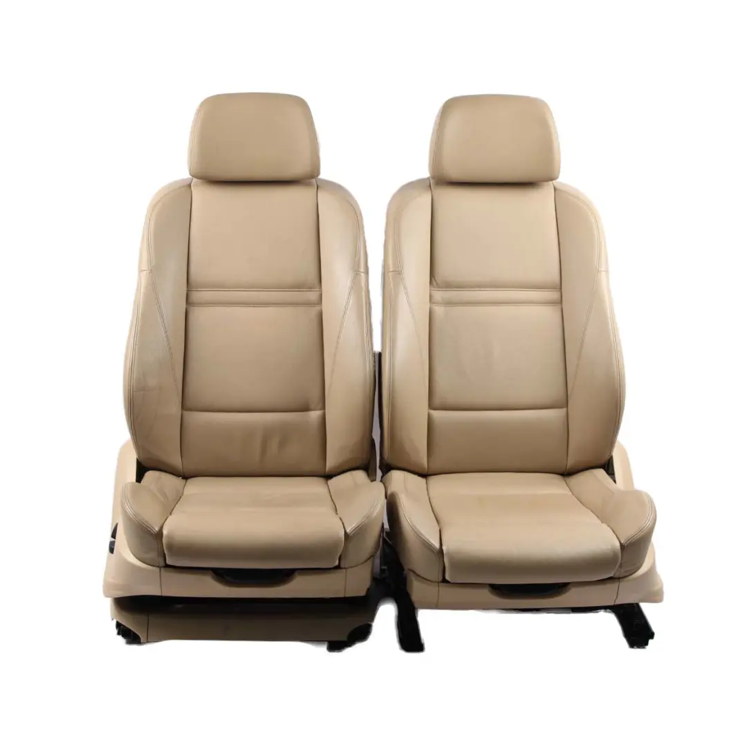 BMW X5 E70 Leather Seats Sport Heated Beige Set Front Rear Seat Electric Memory - SKU X5 E70 Set Seats Beige Leather (LUB4) - Part number 6973422