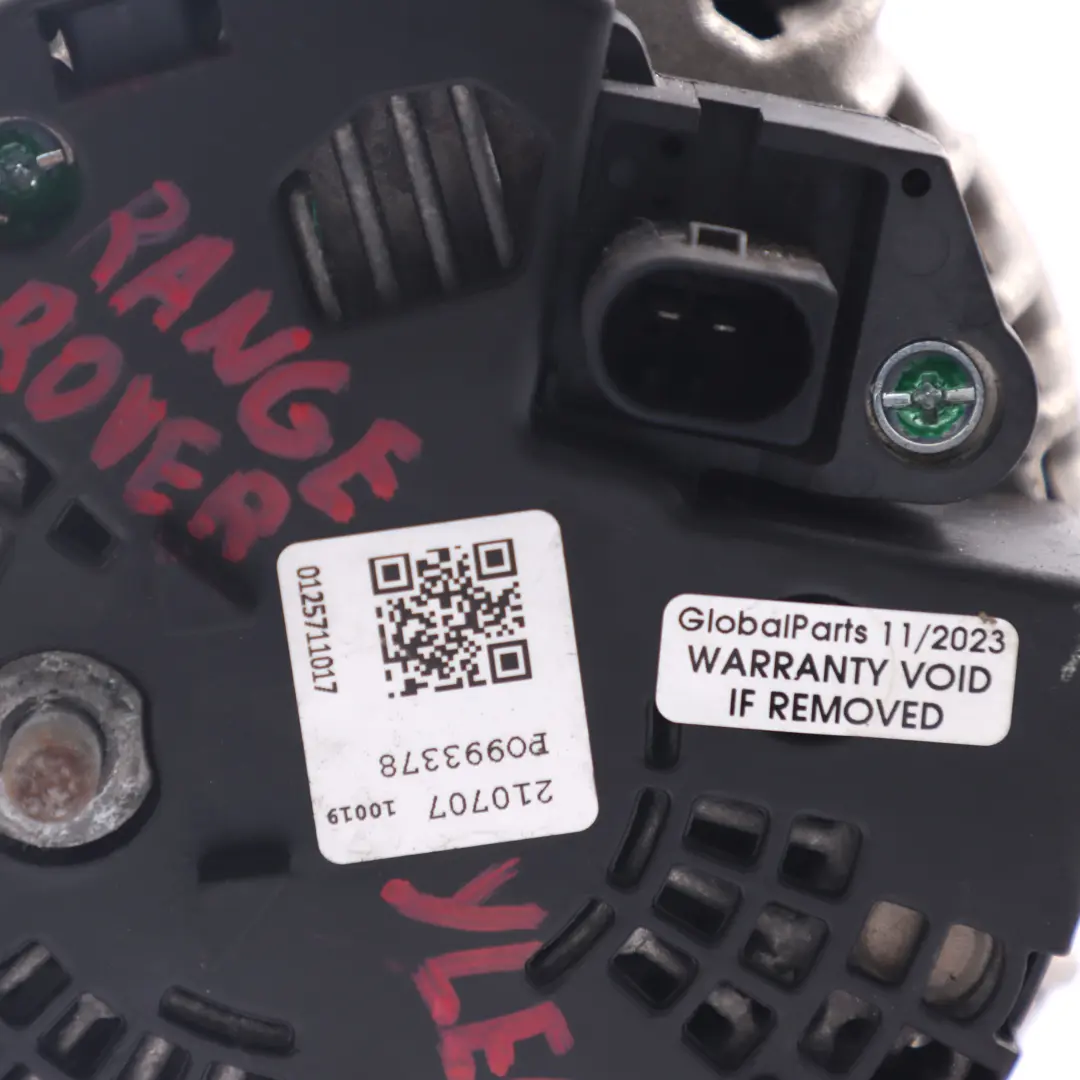 Land Rover Range Rover L322 3.0d M57 Motor Alternador Generador - SKU YLE000051 - Número de pieza YLE000051