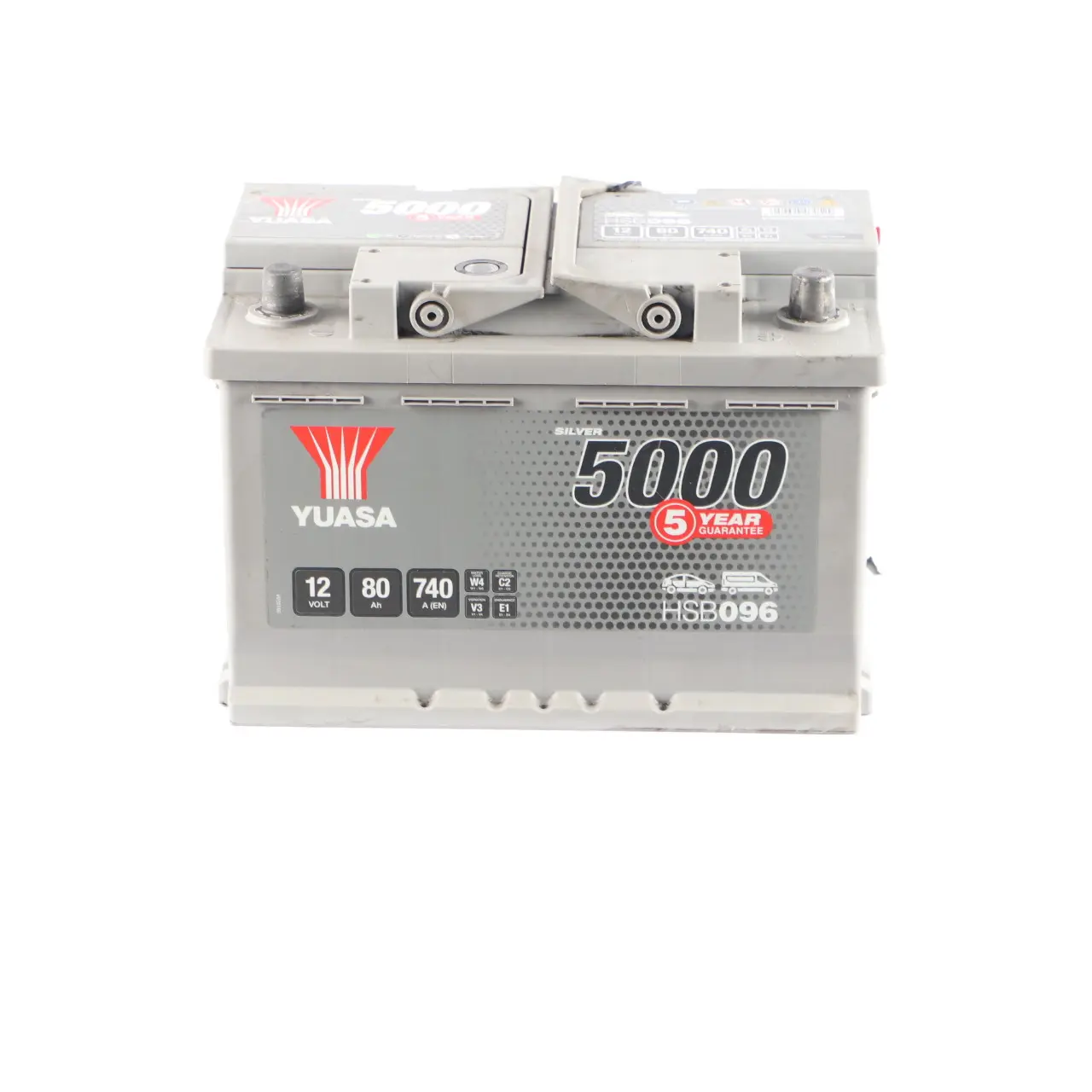 YUASA 5000 12V Accumulator Battery 80Ah 740A HSB096