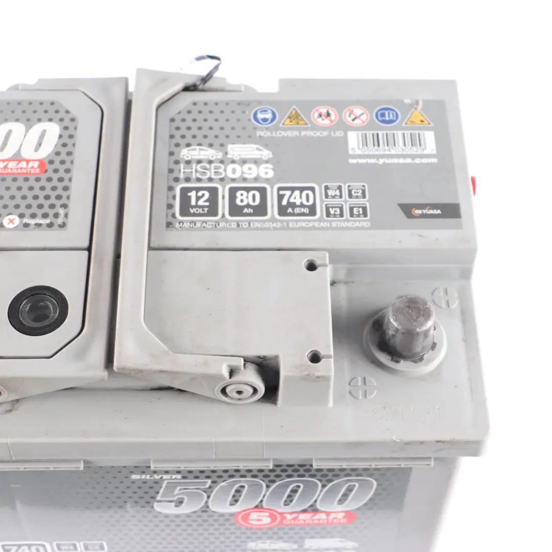  YUASA 5000 12V Accumulator Battery 80Ah 740A HSB096 - SKU YUASA 5000 80Ah Accumulator-1 - Part number YUASA 5000 80Ah Accumulator