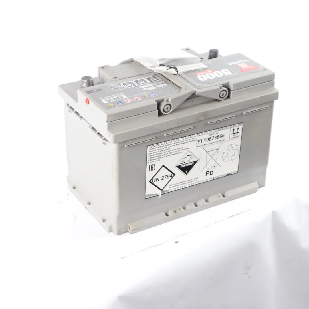  YUASA 5000 12V Accumulator Battery 80Ah 740A HSB096 - SKU YUASA 5000 80Ah Accumulator-1 - Part number YUASA 5000 80Ah Accumulator