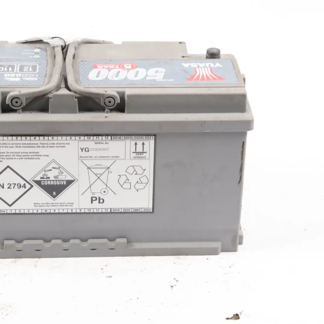  YUASA Silver 5000 12V Accumulator Battery 110Ah 950A HSB020 - SKU YUASA Silver 5000 110Ah Accumulator - Part number YUASA Silver 5000 110Ah Accumulator