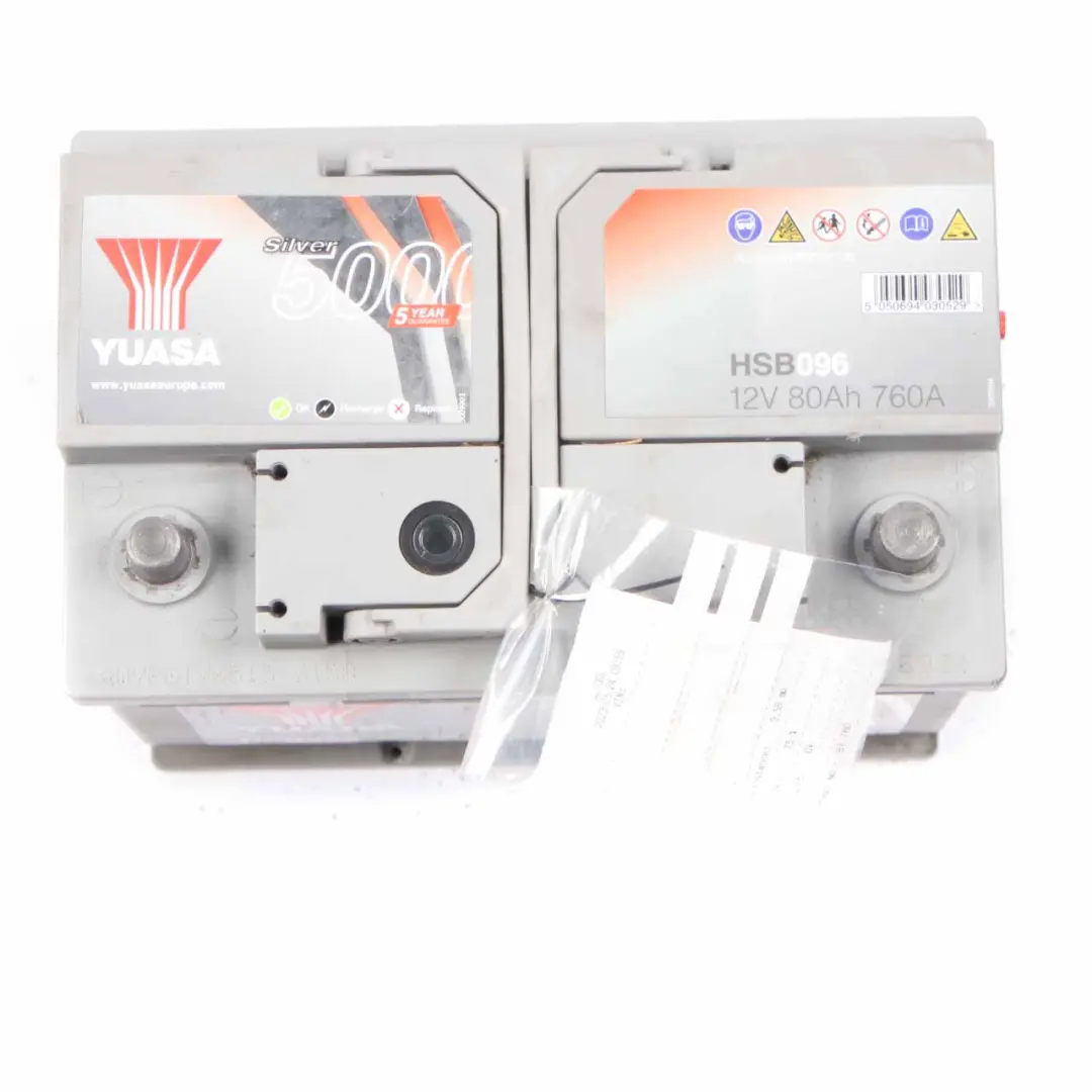 YUASA Silver 5000 12V Accumulator Battery 80Ah 760A HSB019 to with Part number YUASA Silver 5000 80Ah Accumulator YUASA Silver 5000 12V Accumulator Battery 80Ah 760A HSB019 - SKU YUASA Silver 5000 80Ah Accumulator - Part number YUASA Silver 5000 80Ah Accumulator