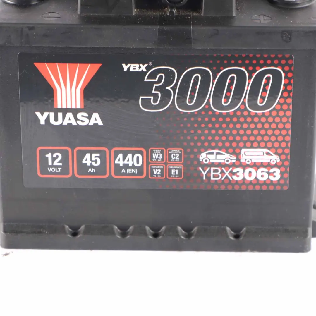  YUASA YBX 3000 12V Accumulator Battery 45Ah 440A YBX3063 - SKU YUASA YBX 3000 45Ah Accumulator - Part number YUASA YBX 3000 45Ah Accumulator
