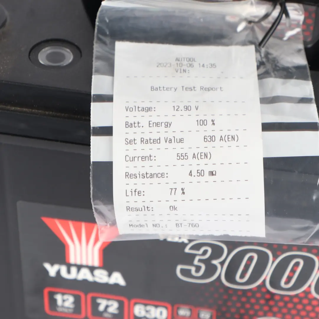  YUASA YBX 3000 12V Accumulator Battery 72Ah 630A YBX3031 - SKU YUASA YBX 3000 72Ah Accumulator - Part number YUASA YBX 3000 72Ah Accumulator