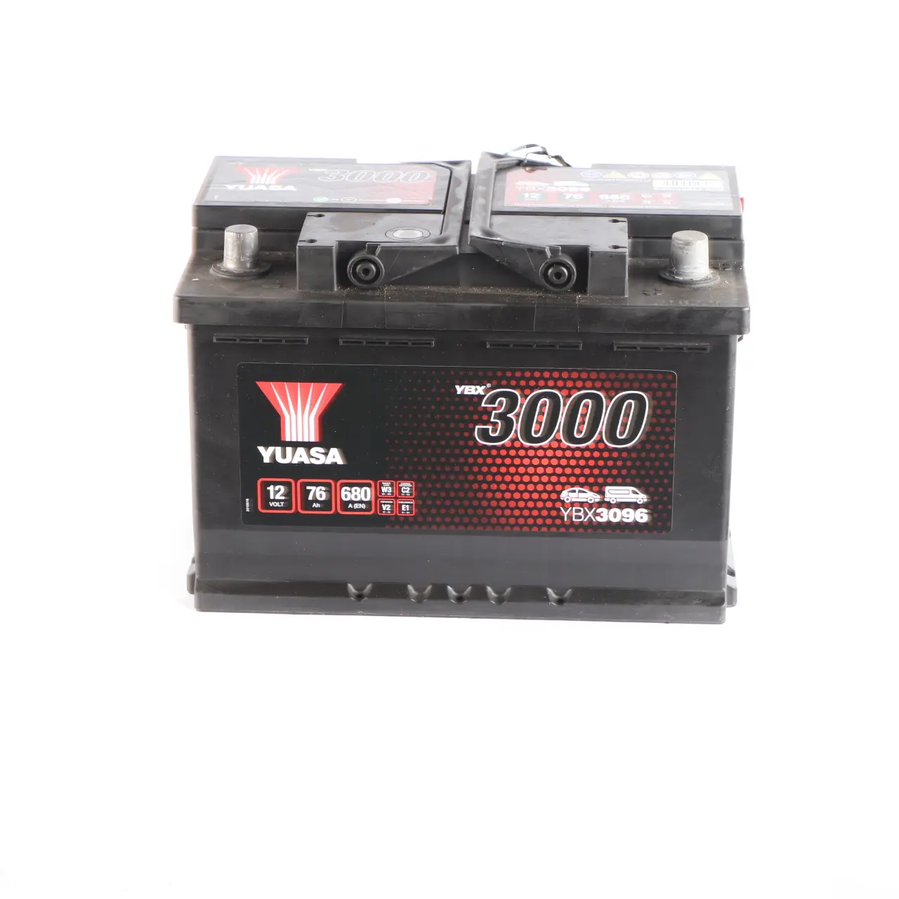 YUASA YBX 3000 12V Accumulator Battery 76Ah 680A YBX3096