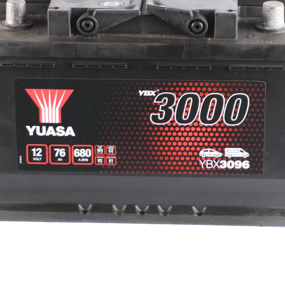  YUASA YBX 3000 12V Accumulator Battery 76Ah 680A YBX3096 - SKU YUASA-YBX3000-76AH - Part number YUASA YBX 3000 76Ah Accumulator