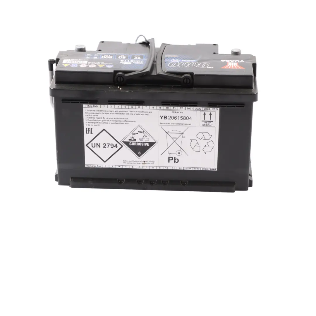 YUASA YBX 9000 AGM Start Stop 12V Accumulator Battery 80Ah 800A YBX9115 to with Part number YUASA YBX 9000 AGM 80Ah Accumulator YUASA YBX 9000 AGM Start Stop 12V Accumulator Battery 80Ah 800A YBX9115 - SKU YUASA YBX 9000 AGM 80Ah Accumulator-1 - Part number YUASA YBX 9000 AGM 80Ah Accumulator