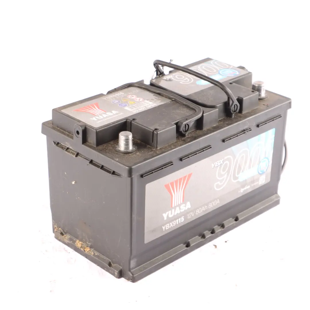  YUASA YBX 9000 AGM Start Stop 12V Accumulator Battery 80Ah 800A YBX9115 - SKU YUASA-YBX9000-AGM-80AH - Part number YUASA YBX 9000 AGM 80Ah Accumulator