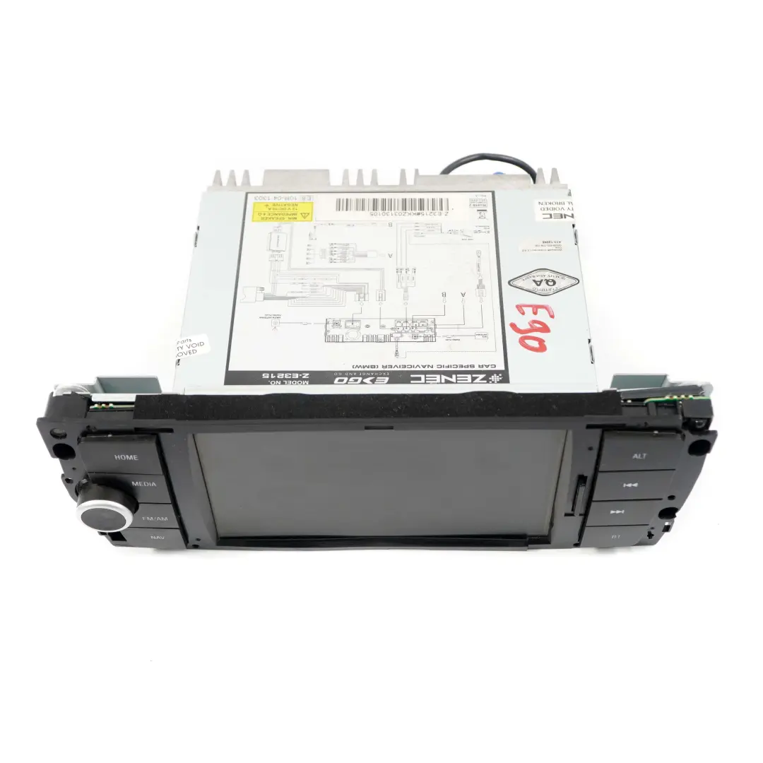 Zenec Ego Infotainment Media System GPS Navigation 6,2" Screen BMW 3 E90 E91 E92 - SKU Z-E3215 - Part number Z-E3215