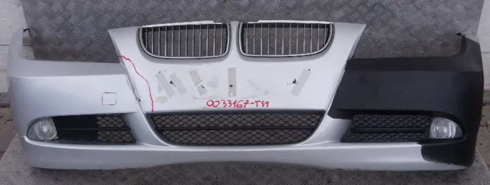 BMW 3 SERIES 1 E90 E91 Front Bumper Trim Panel Complete Titansilber Silver - 354 - SKU 0033167-TS1 - Part number 0033167