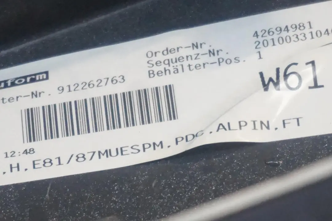 BMW E81 E87 LCI Zderzak tylny tył M-PAKIET - SKU 0034802-MTB - Numer Części 0034802