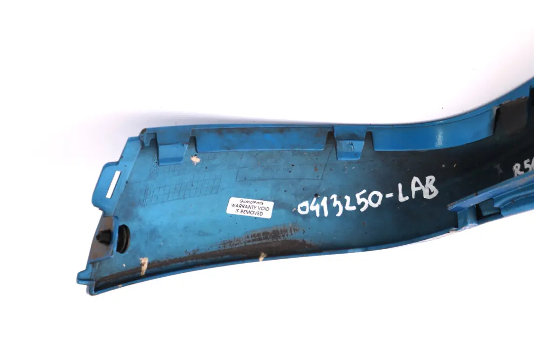 BMW MINI Cooper S R56 JCW Rear Bumper Right O/S Extension Trim Panel Laser Blue - SKU 0413250-LAB - Part number 0413250