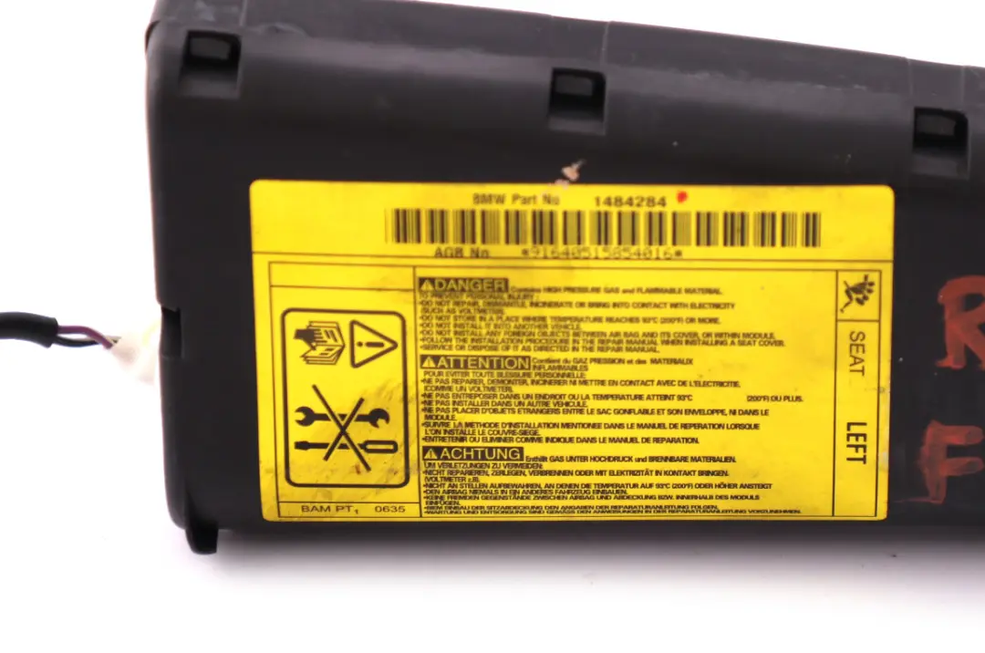 Module Air Pour Siège Passager Avant Gauche BMW Mini Cooper One R50 R53  - SKU 1484284 - Numéro de pièce 1484284