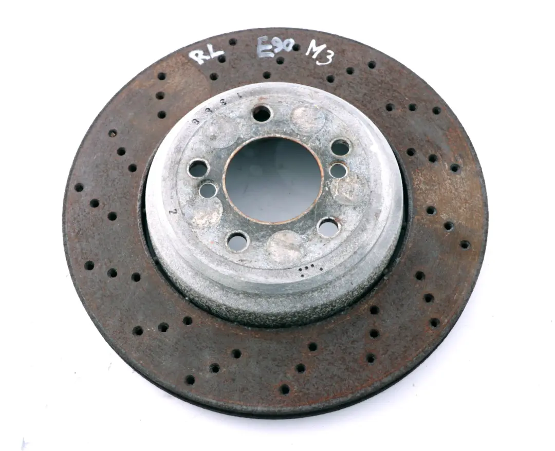 Left N/S Wheel Brake Disc to BMW 3 Series E90 E92 E93 M3 Rear with Part number 2283803 BMW 3 Series E90 E92 E93 M3 Rear Left N/S Wheel Brake Disc - SKU 2283803 - Part number 2283803