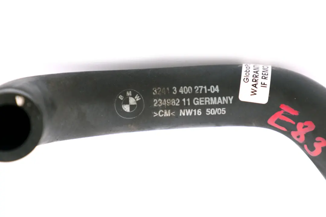 E83N LCI 2.0i Tuyau aspiration du liquide direction assistée essence pour BMW X3 E83 à propos du numéro de pièce 6796325 BMW X3 E83 E83N LCI 2.0i Tuyau aspiration du liquide direction assistée essence - SKU 3400271 - Numéro de pièce 6796325