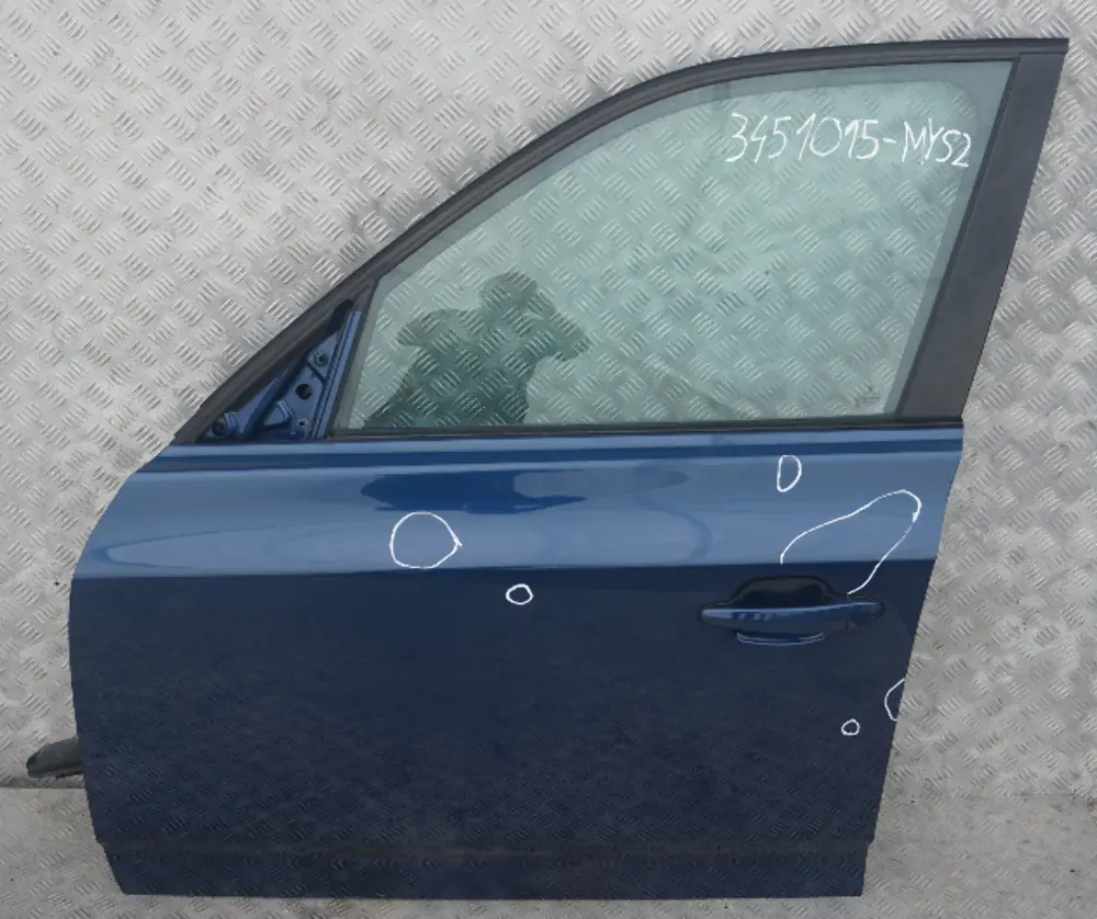 Door Front Left N/S Mysticblau Mystic Blue Metallic - A07 to BMW X3 SERIES E83 2 with Part number 3451015 BMW X3 SERIES E83 2 Door Front Left N/S Mysticblau Mystic Blue Metallic - A07 - SKU 3451015-MYS2 - Part number 3451015