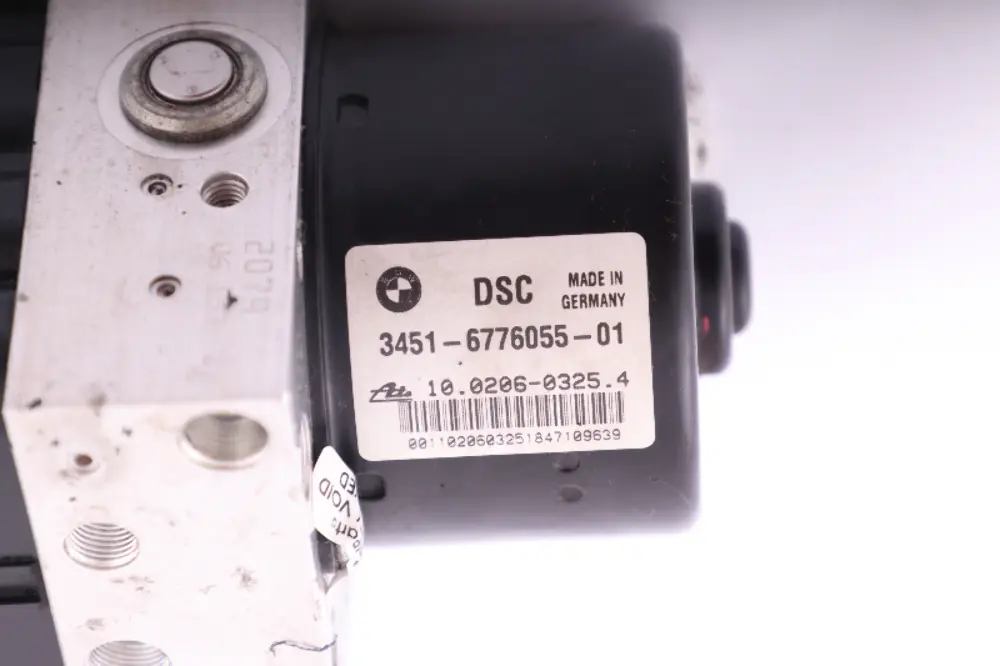 Module ABS DSC Pompe Calculateur Hydraulique pour BMW E87 E90 E91 à propos du numéro de pièce 6776055 BMW E87 E90 E91 Module ABS DSC Pompe Calculateur Hydraulique - SKU 6776055 - Numéro de pièce 6776055