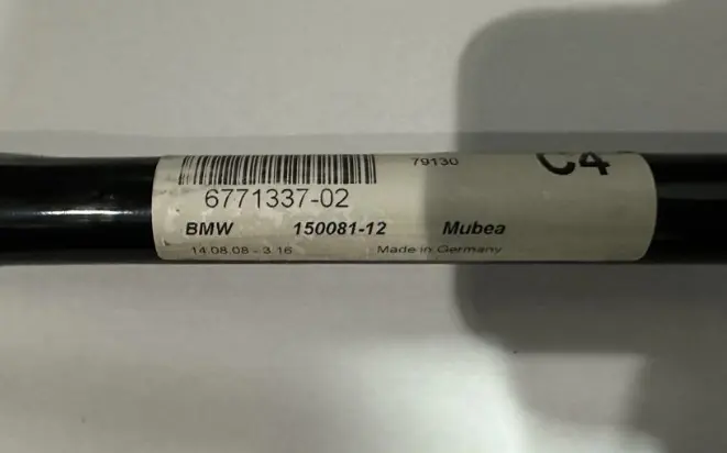 BMW E88 E90 E91 M Sport Estabilizador Barra Antivuelco Delantera 26.5MM - SKU 6796306 - Número de pieza 6796306