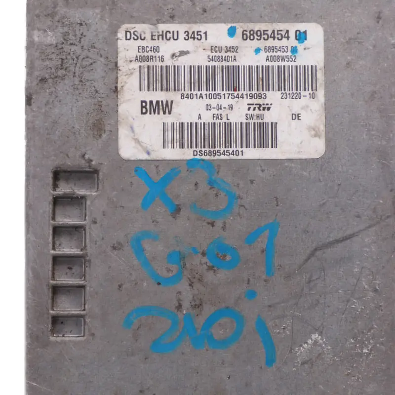 ABS DSC Pompa Hamulcowa ABS do BMW X3 G01 X4 G02 o numerze 6895454 BMW X3 G01 X4 G02 ABS DSC Pompa Hamulcowa ABS - SKU 6895454 - Numer Części 6895454