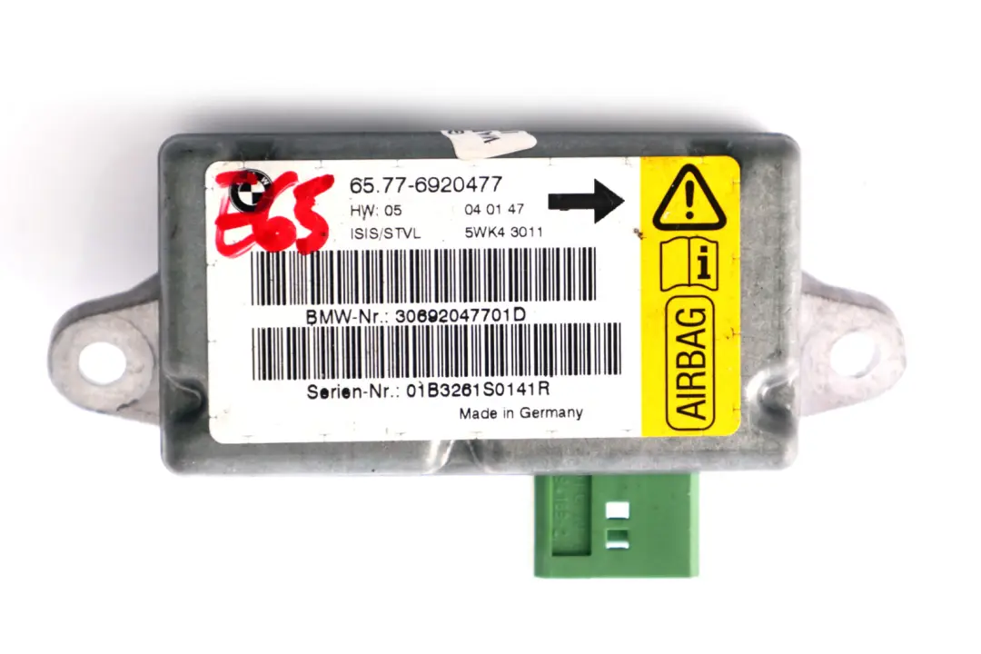 Sensor Front Left Door N/S 6577 to BMW 7 Series E65 E66 E67 with Part number 6920477 BMW 7 Series E65 E66 E67 Sensor Front Left Door N/S 6577 - SKU 6920477 - Part number 6920477