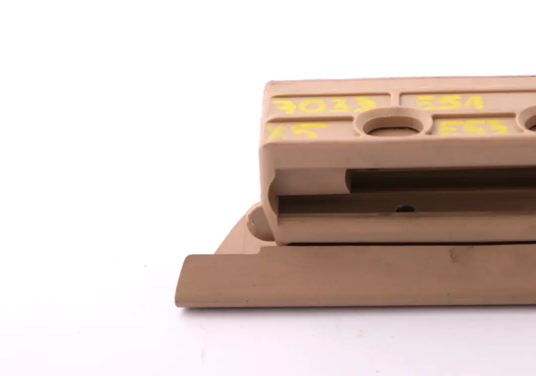 Left N/S Support Roller Blind Boot Trunk Rear Parcel Beige to BMW X5 Series E53 with Part number 7033551 BMW X5 Series E53 Left N/S Support Roller Blind Boot Trunk Rear Parcel Beige - SKU 7033551 - Part number 7033551