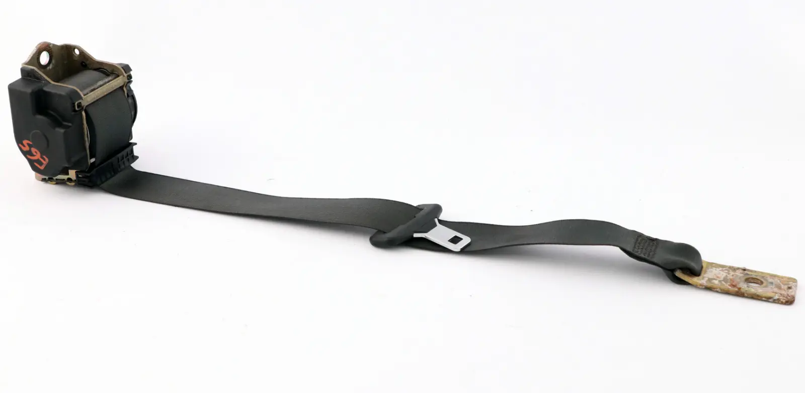 BMW E65 E66 Cinturon De seguridad trasero central superior Basaltgrau 7037829