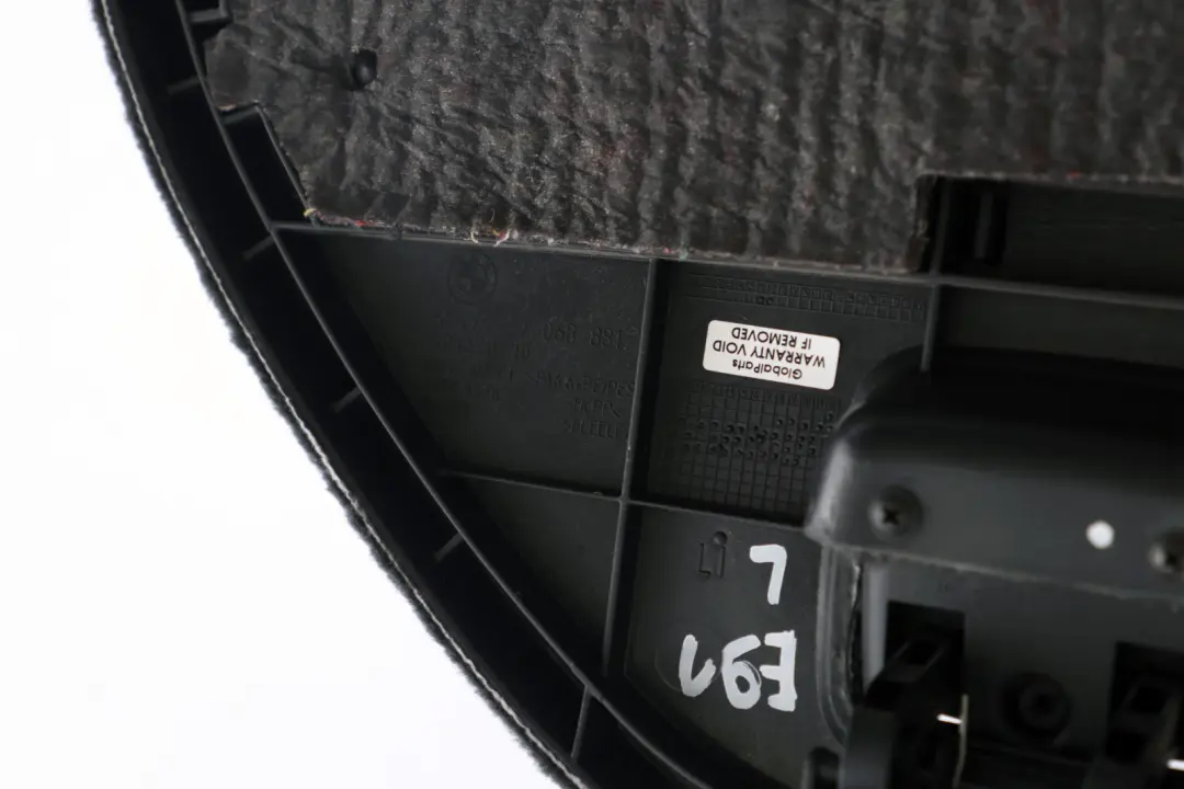 Left Trunk Carpet Flap Boot Black Anthracite para BMW E91 Touring Rear con número de pieza 9172859 BMW E91 Touring Rear Left Trunk Carpet Flap Boot Black Anthracite - SKU 7068881 - Número de pieza 9172859
