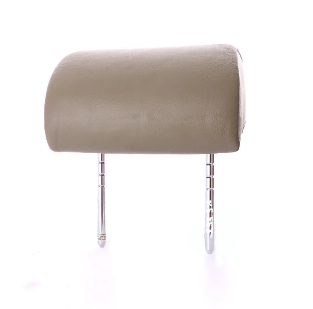 Left Right N/O/S Leather Headrest Hellbeige Beige to BMW X5 Series E53 Rear Seat with Part number 7111405 BMW X5 Series E53 Rear Seat Left Right N/O/S Leather Headrest Hellbeige Beige - SKU 7111405 - Part number 7111405