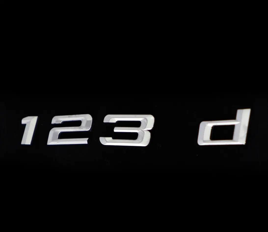 BMW 1 Series E81 E87N F20 F30 Rear Boot Trunk Lid Emblem Badge Lettering 123d