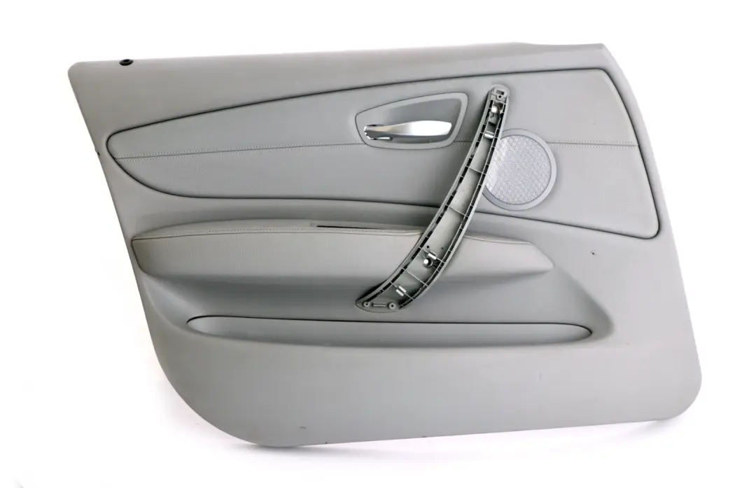 Front Left N/S Door Card Trim Panel Grey Leather to BMW 1 Series E87 LCI with Part number 7224347 BMW 1 Series E87 LCI Front Left N/S Door Card Trim Panel Grey Leather - SKU 7224347 - Part number 7224347
