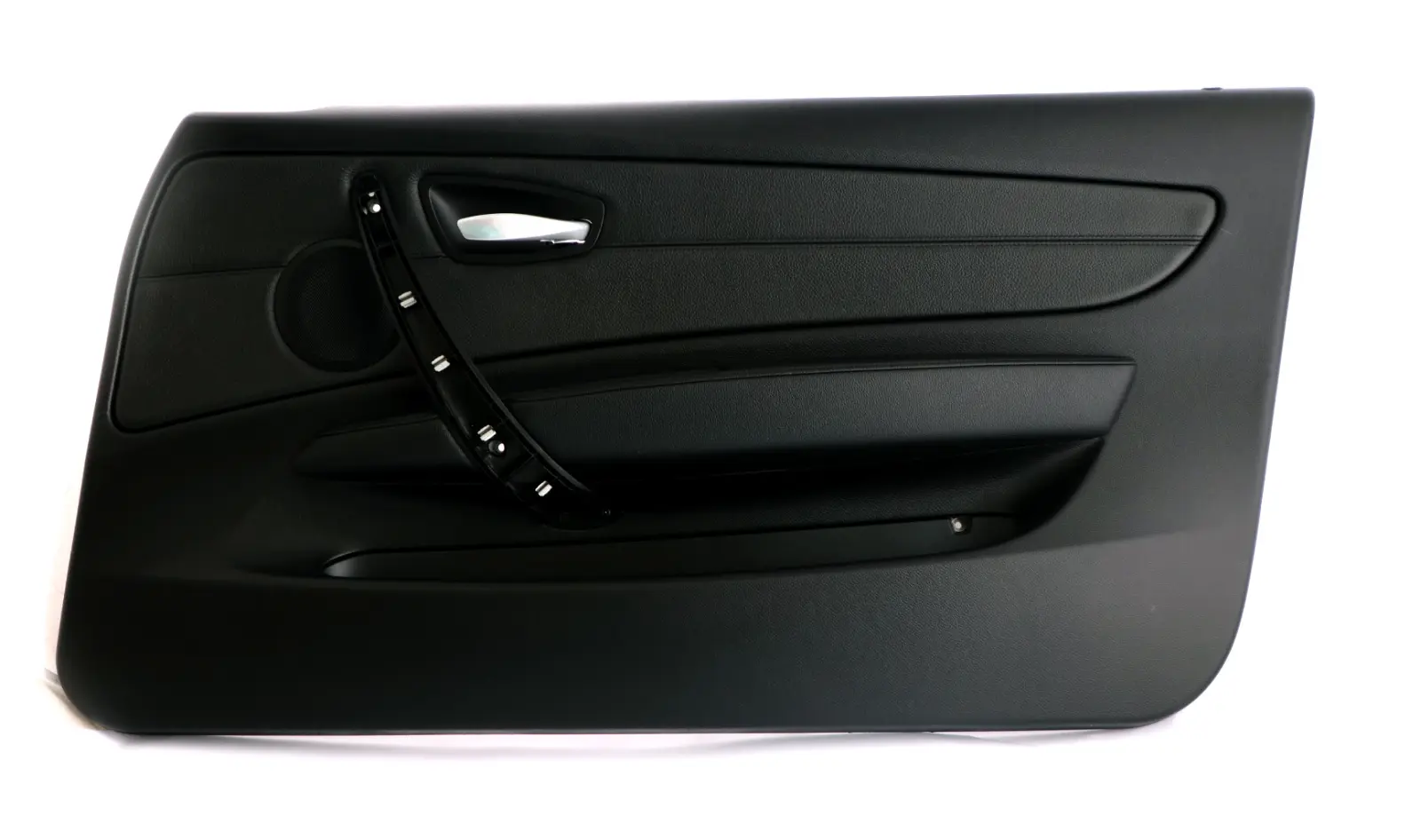 BMW E81 E82 Scheda rivestimento porta anteriore destra pelle nera