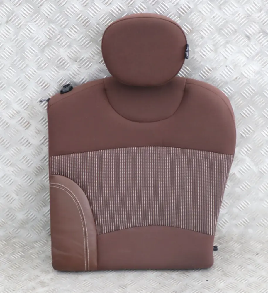 Left N/S Cloth Leather Seat Backrest Hot Chocolate to BMW Mini Clubman R55 Rear with Part number 7233789 BMW Mini Clubman R55 Rear Left N/S Cloth Leather Seat Backrest Hot Chocolate - SKU 7233789 - Part number 7233789