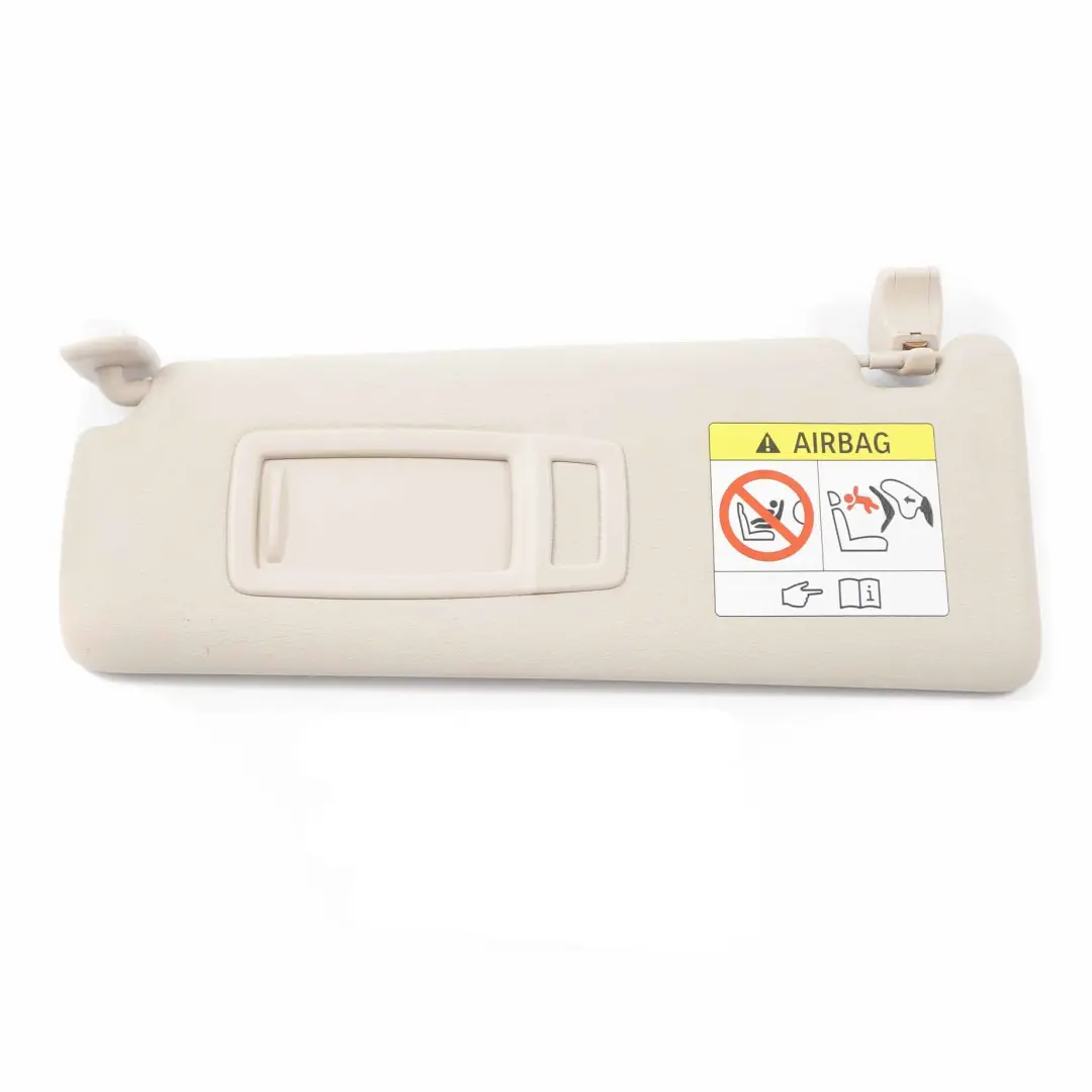 Pare soleil BMW F30 F31 F32 Rétroviseur Gauche Panneau garniture Oyster pour à propos du numéro de pièce 7322293 Pare soleil BMW F30 F31 F32 Rétroviseur Gauche Panneau garniture Oyster - SKU 7322293-2 - Numéro de pièce 7322293