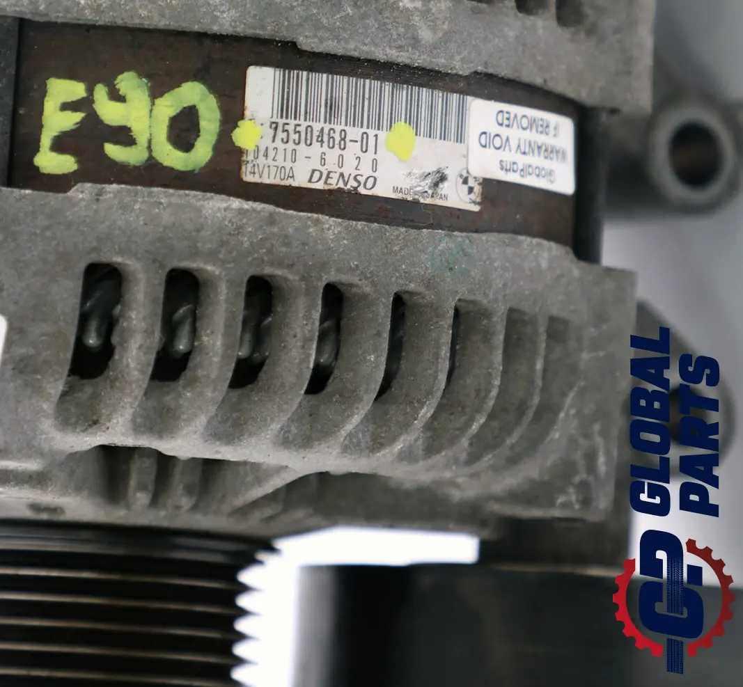 N43 Alternator 170A to BMW E81 E87 LCI E90 E91 E92 E93 Petrol with Part number 7550468 BMW E81 E87 LCI E90 E91 E92 E93 Petrol N43 Alternator 170A - SKU 7550468 - Part number 7550468