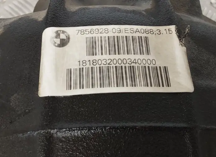 Differential Diff 3,15 Ratio 20k miles, WARRANTY to BMW F90 M5 F91 M8 Rear with Part number 7856928 BMW F90 M5 F91 M8 Rear Differential Diff 3,15 Ratio 20k miles, WARRANTY - SKU 7856928 - Part number 7856928